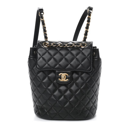 Chanel Lambskin Quilted Mini Urban Spirit Backpack Black 1 of 10