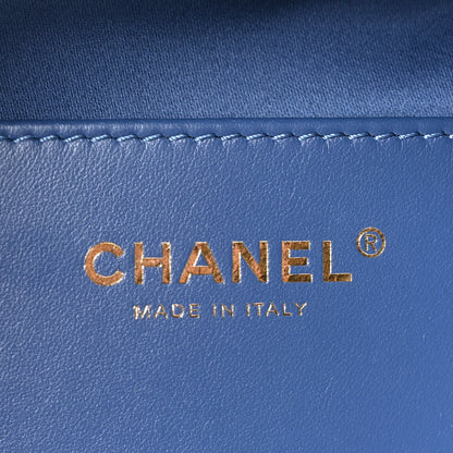 Chanel Washed Denim Quilted Small Chanel 25 Handbag Blue 6 of 11