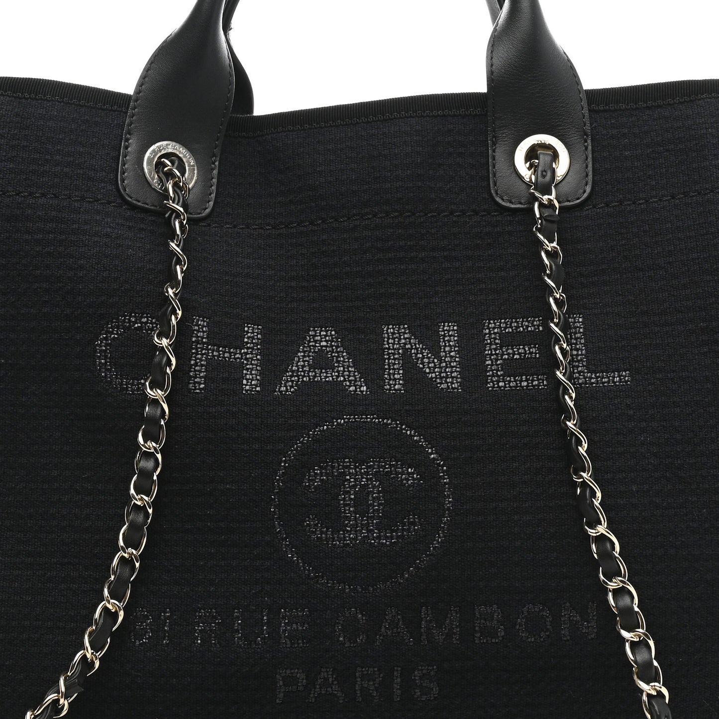 Mixed Fibers Small Deauville Tote Black