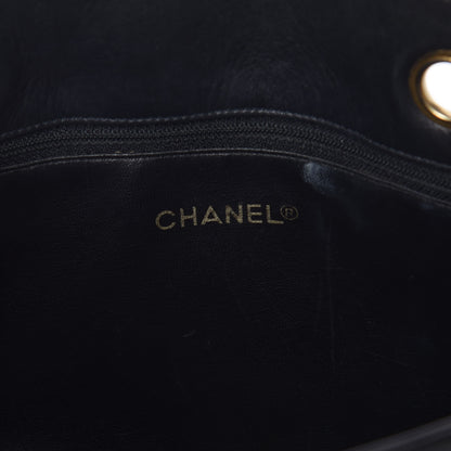 Chanel Lambskin Stitched Shopper Tote Black 6 of 15