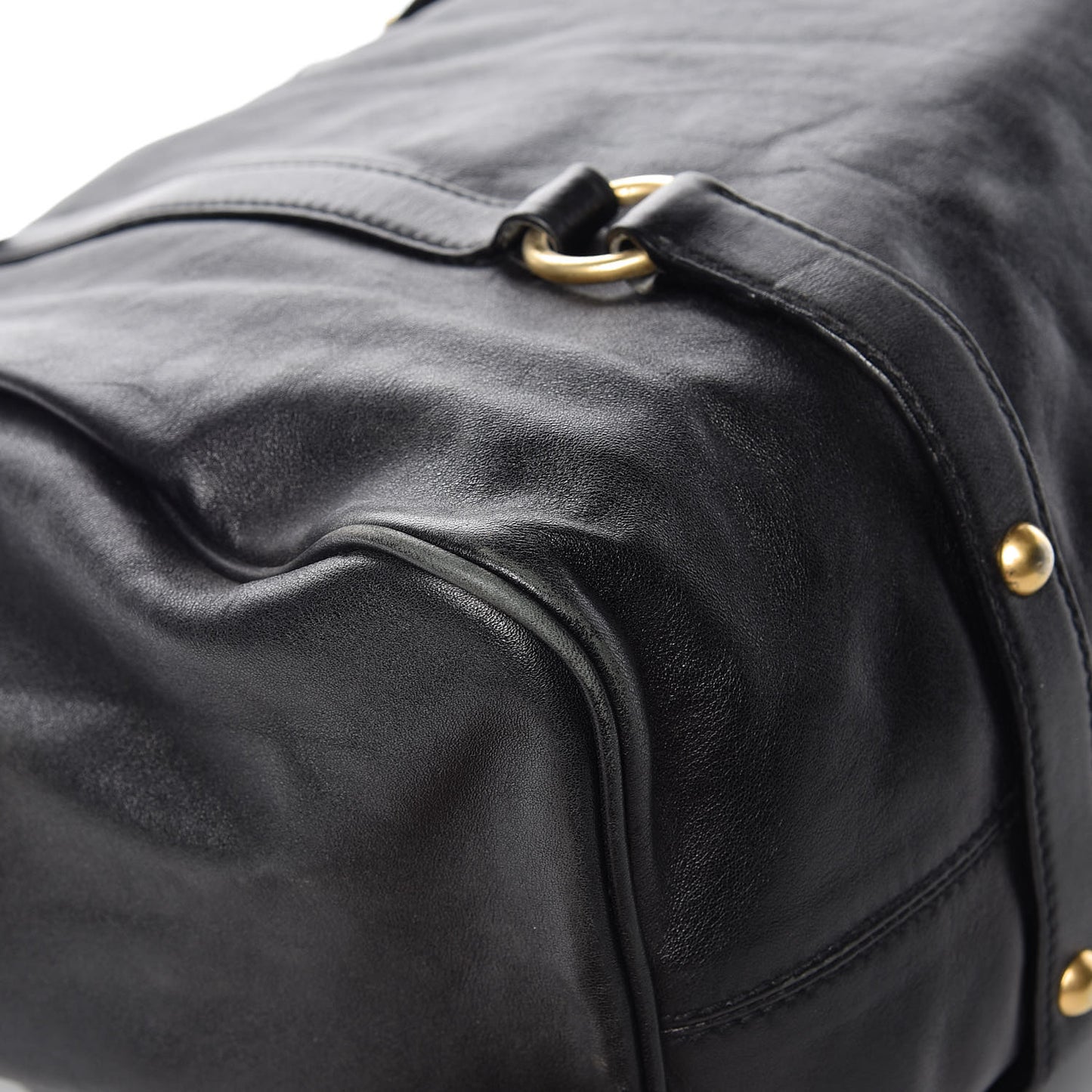 Vitello Bow Tote Black