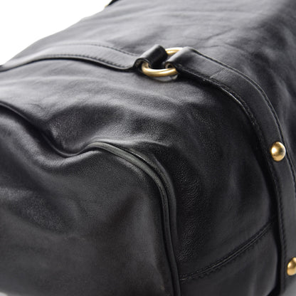 Miu Miu Vitello Bow Tote Black 9 of 19