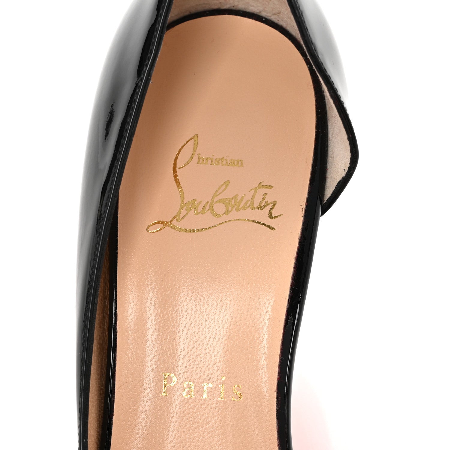 Christian Louboutin Patent Iriza 70 Pumps 38 Black 8 of 9