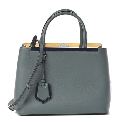 Fendi Vitello Dolce Century Petite 2Jours Tote Malachite 1 of 9
