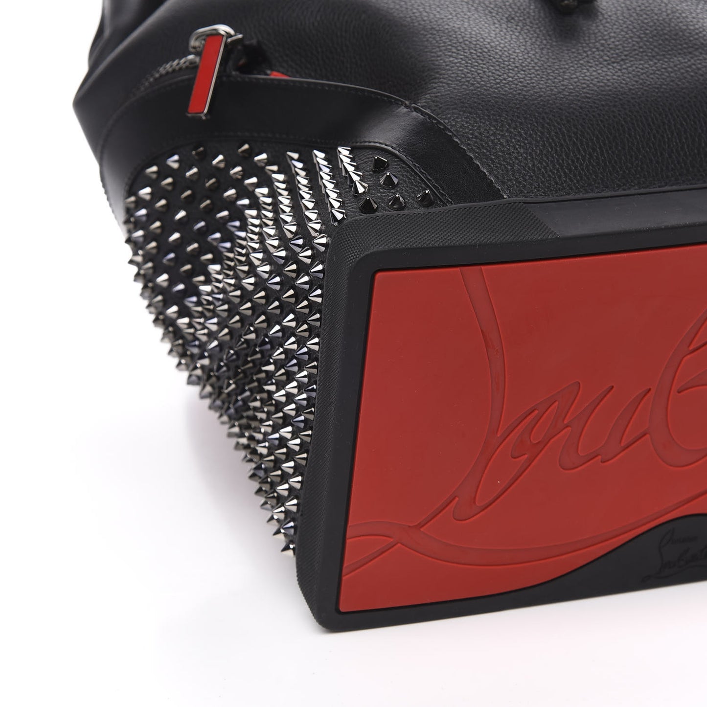 Calfskin Spiked Explorafunk Backpack Black
