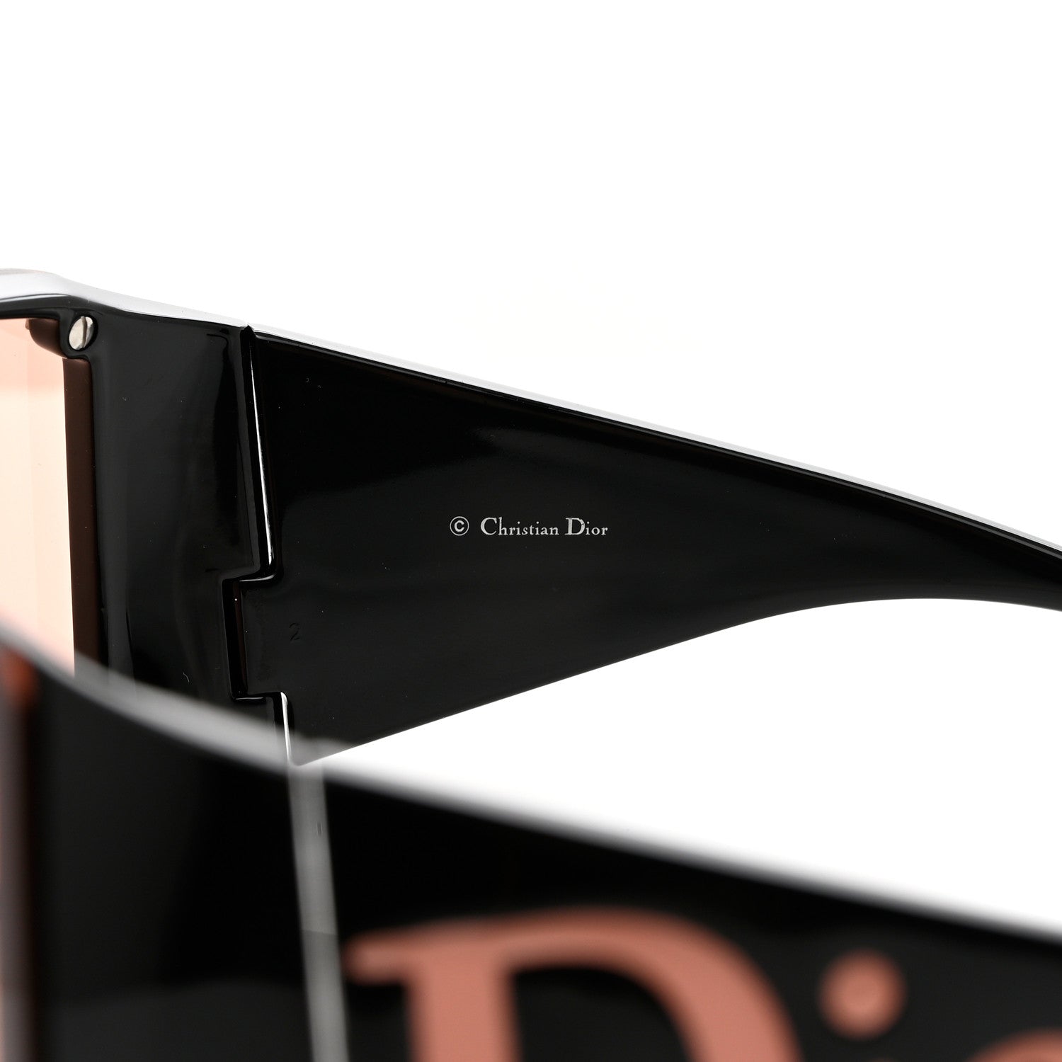 Christian Dior Acetate Overshine 2 Sunglasses Black Pink 5 of 6