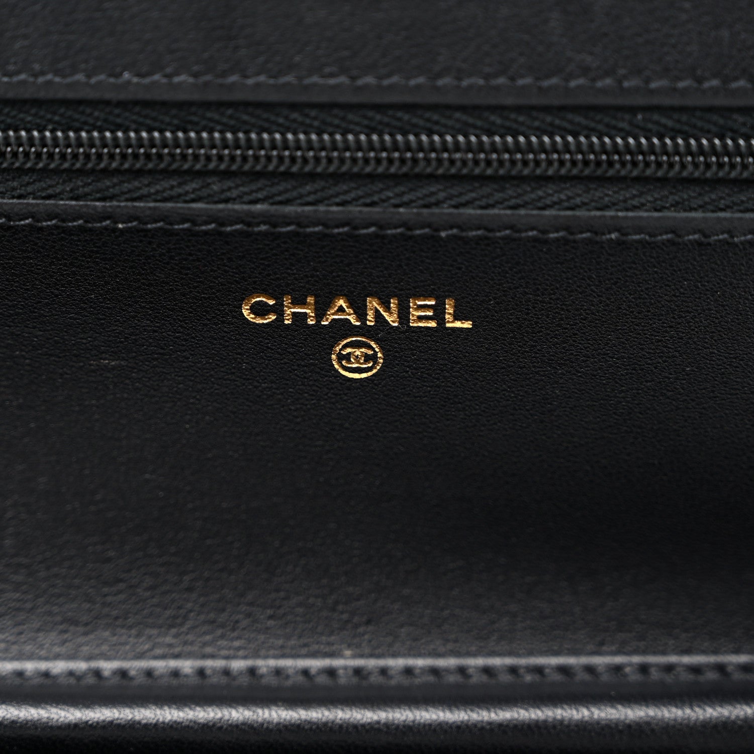 Chanel Lambskin Quilted Wallet On Chain WOC Black 6 of 12