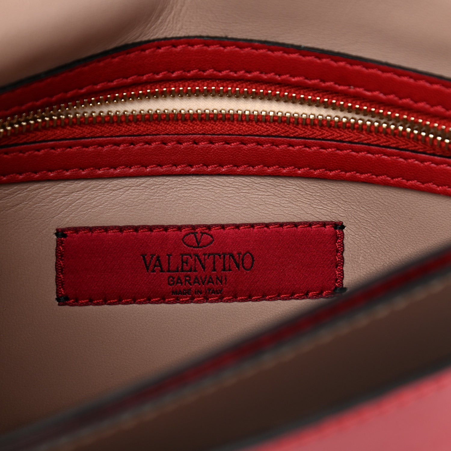 Valentino Garavani Nappa Rockstud Wristlet Clutch Rosso Valentino 5 of 8