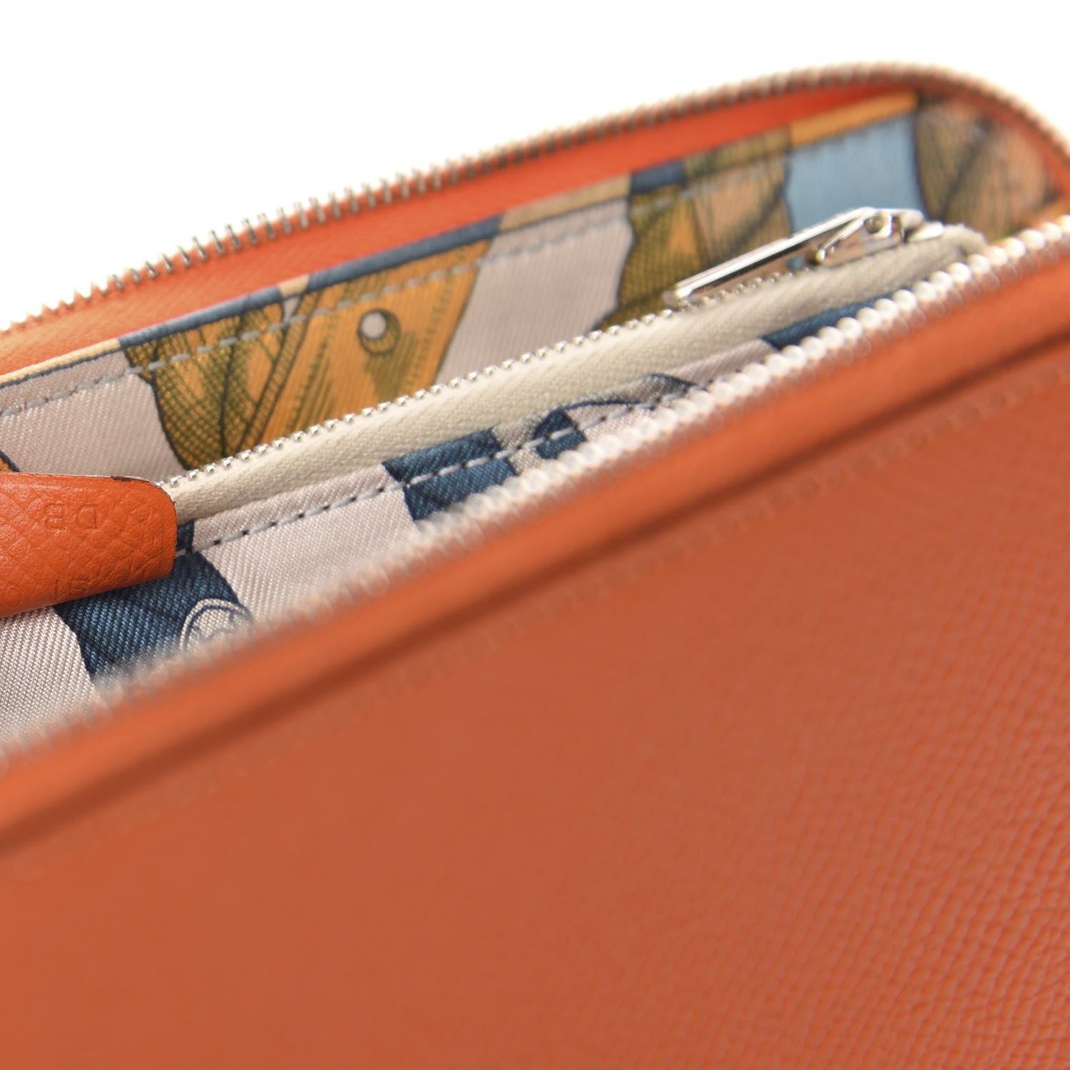Hermes Epsom Silk'in Wallet Feu 7 of 7