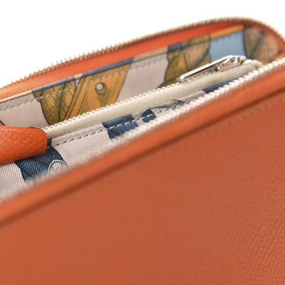 Hermes Epsom Silk'in Wallet Feu 7 of 7