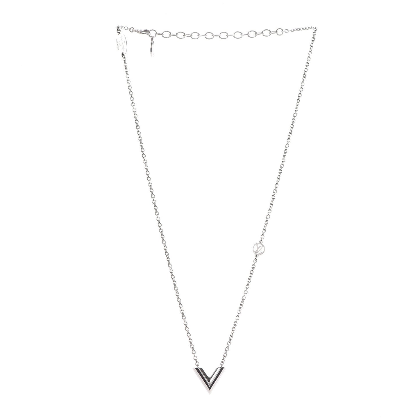Metal Essential V Supple Necklace Silver