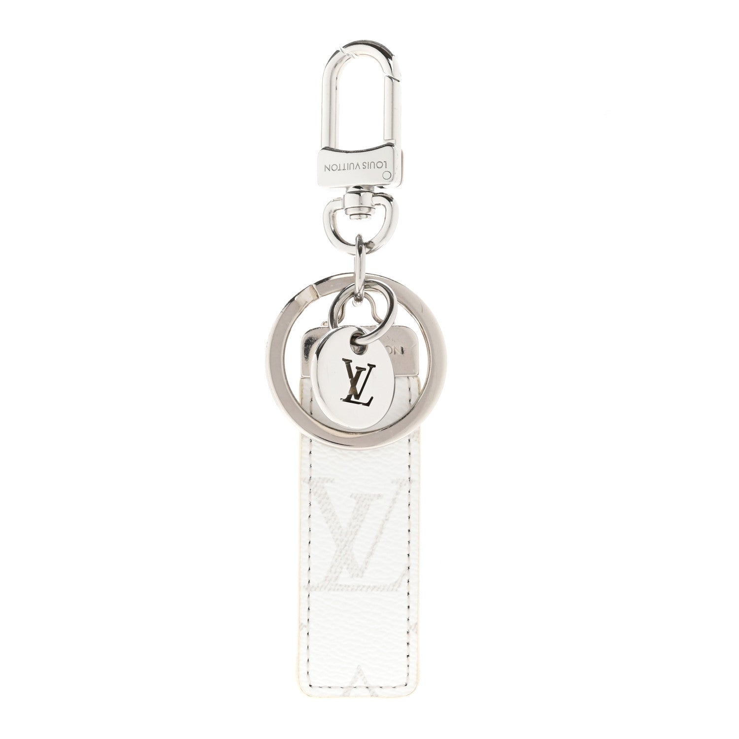 Louis Vuitton Monogram Neo LV Club Bag Charm Key Holder White 1 of 6