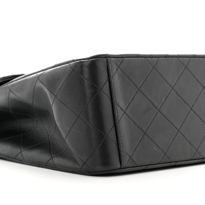 Chanel Lambskin Quilted XL Jumbo Single Flap Black 9 of 10