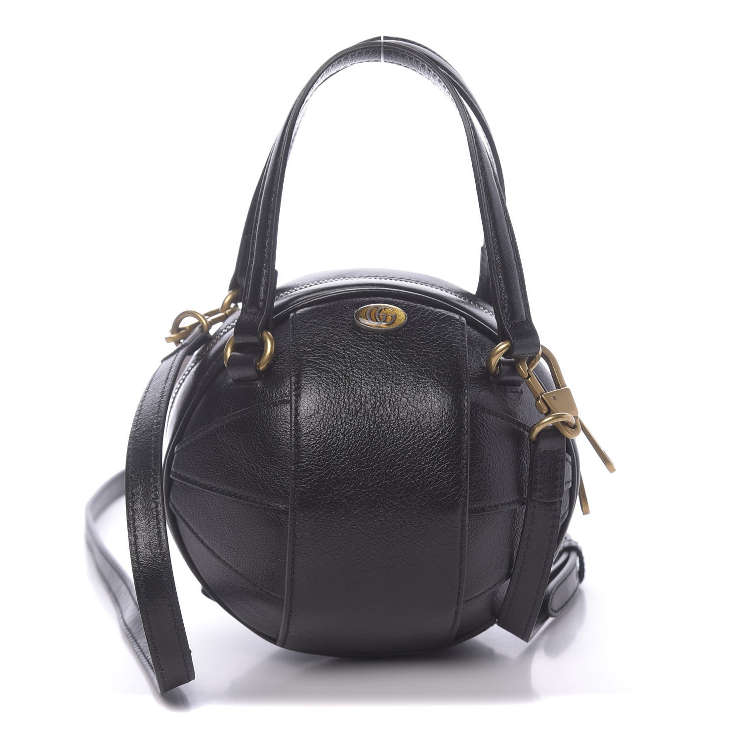 Gucci Piuma Lux Energy Mini Tifosa Basketball Shaped Shoulder Bag Black 1 of 10