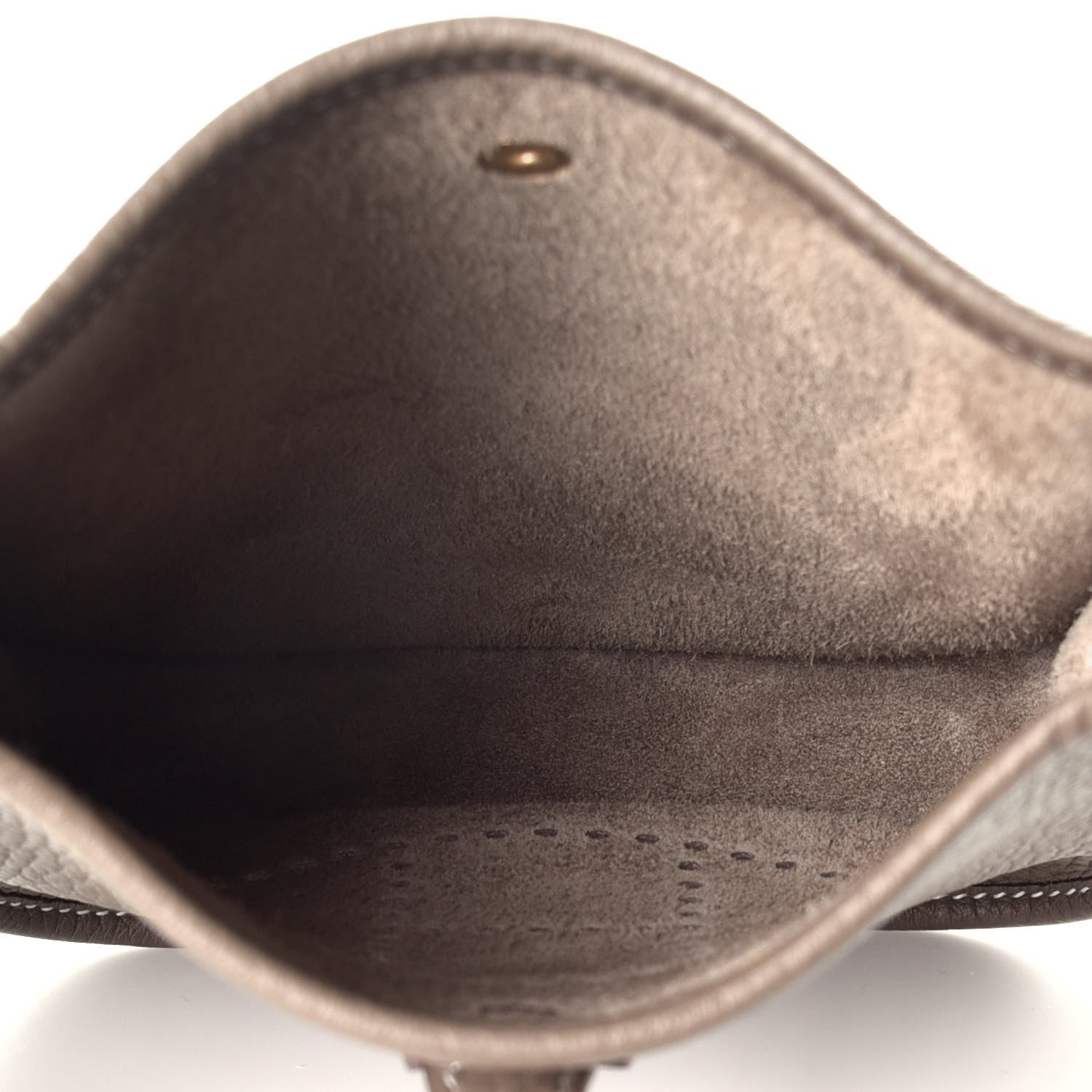 Hermes Taurillon Clemence Amazone Evelyne TPM Etoupe Bleu Indigo 5 of 9