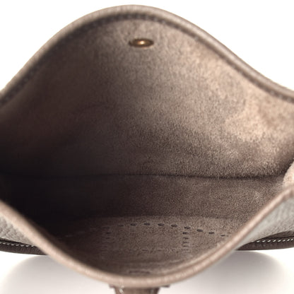 Hermes Taurillon Clemence Amazone Evelyne TPM Etoupe Bleu Indigo 5 of 9