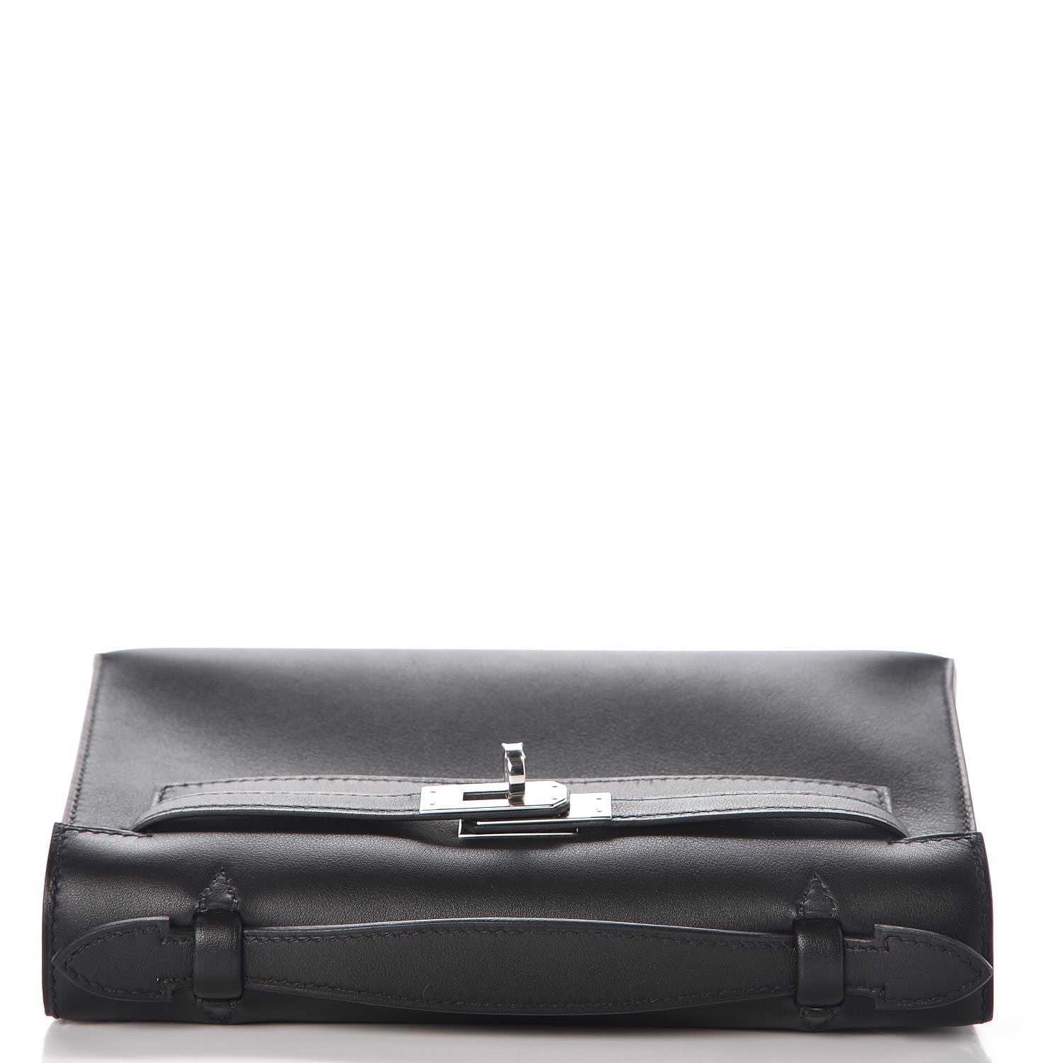 Hermes Swift Kelly Pochette Clutch Black 16 of 27