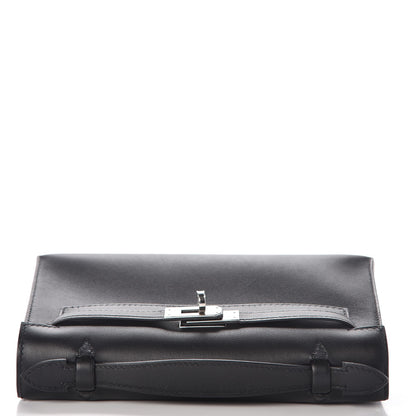 Hermes Swift Kelly Pochette Clutch Black 16 of 27