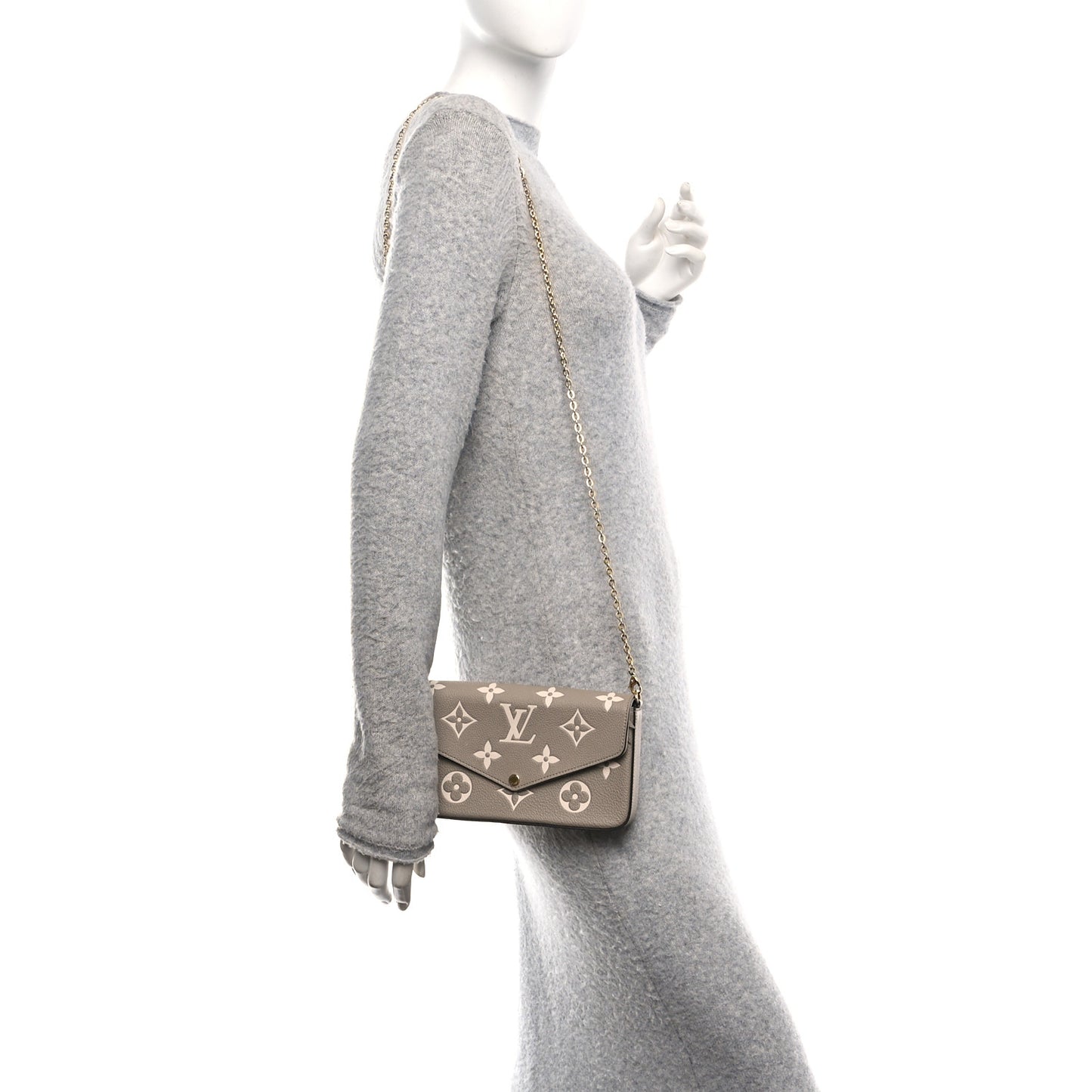 Empreinte Monogram Giant Felicie Pochette Tourterelle Creme