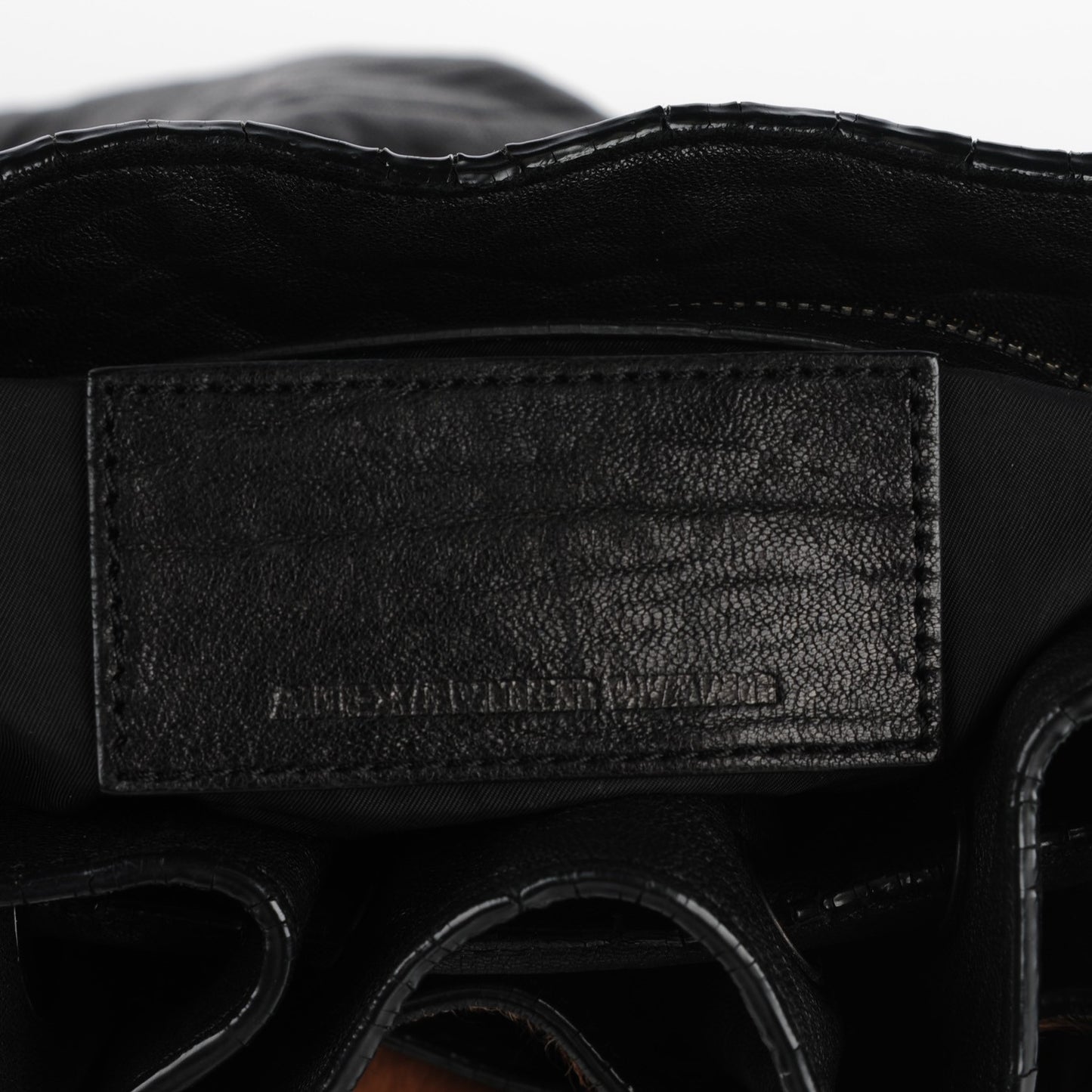Pebbled Lambskin Pony Hair Leopard Diego Bag Black