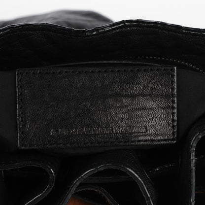 Alexander Wang Pebbled Lambskin Pony Hair Leopard Diego Bag Black 5 of 7