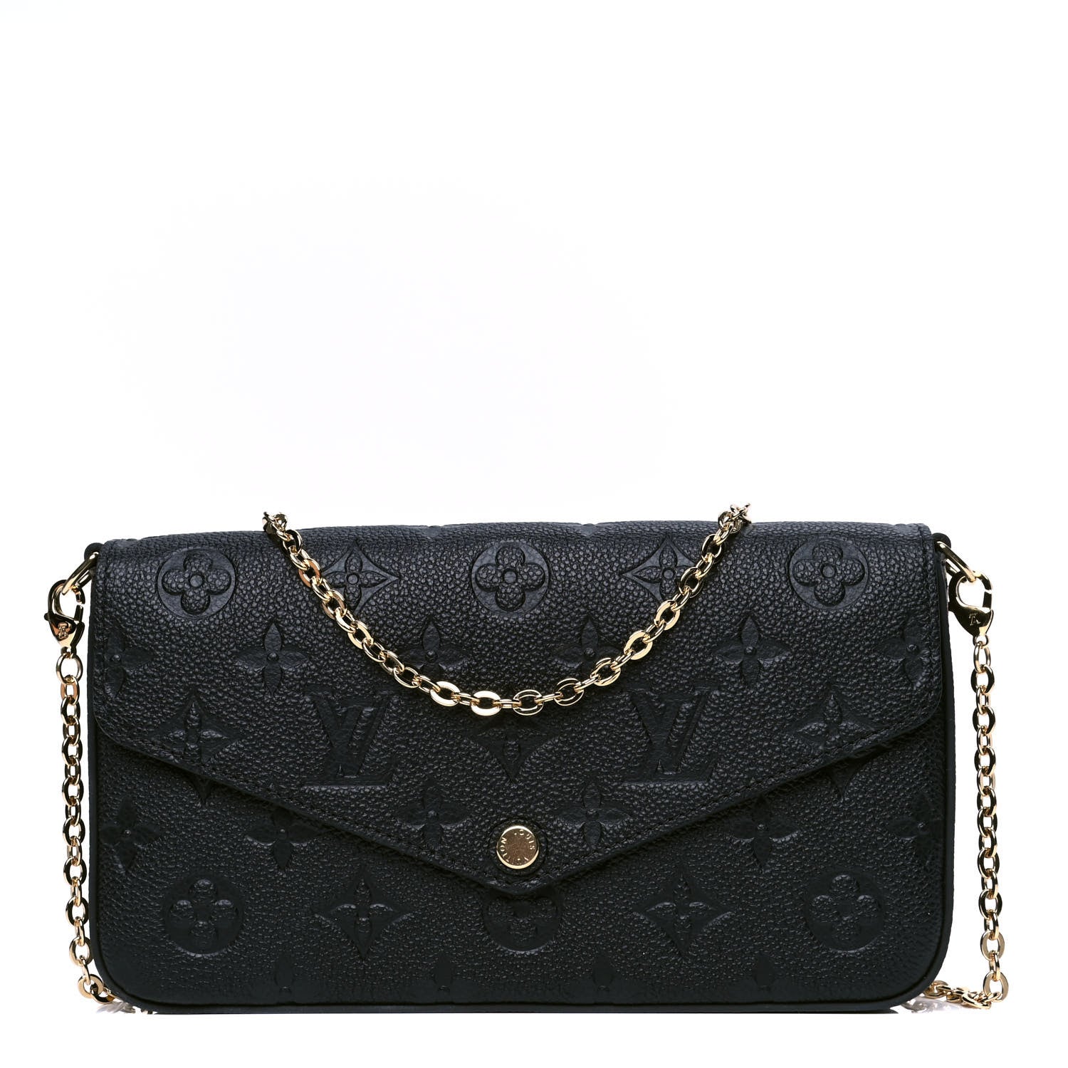 Louis Vuitton Empreinte Pochette Felicie Chain Wallet Black 1 of 5