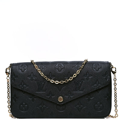 Louis Vuitton Empreinte Pochette Felicie Chain Wallet Black 1 of 5