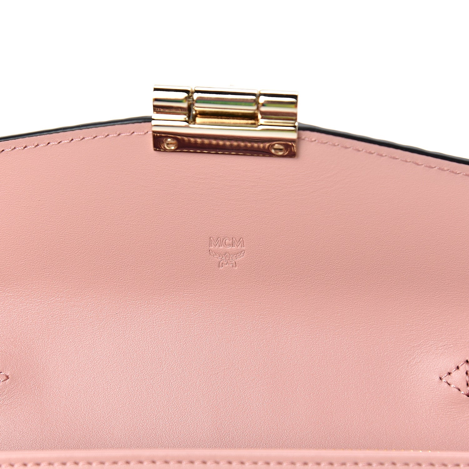 MCM Visetos Large Patricia Wallet On Chain Soft Pink 5 of 10