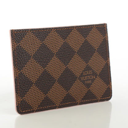 Louis Vuitton Damier Ebene Caissa Card Holder Rose Ballerine 3 of 7