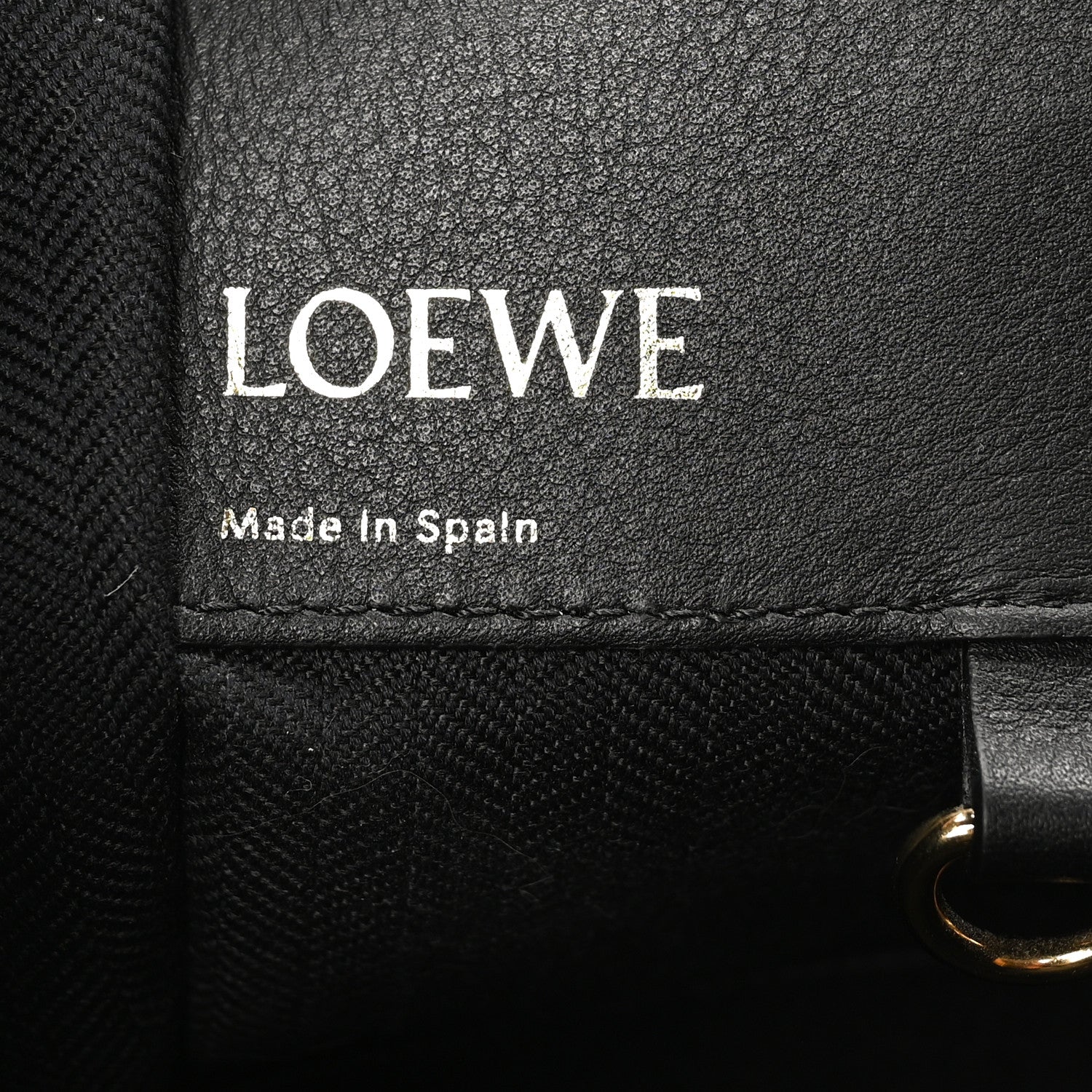 Loewe Jacquard Anagram Calfskin Small Hammock Shoulder Bag Black Charcoal 7 of 10
