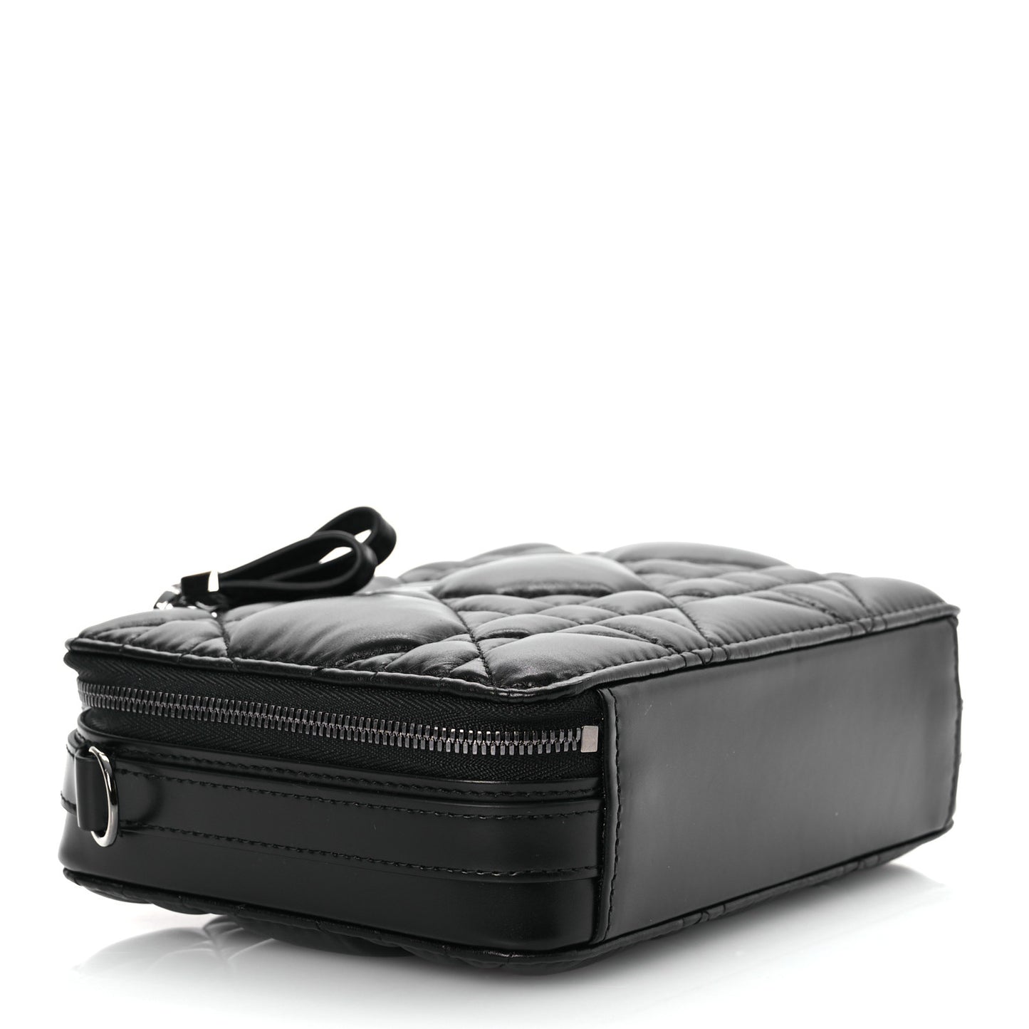 Calfskin Macrocannage Caro Box Bag Black
