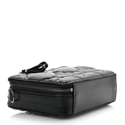 Christian Dior Calfskin Macrocannage Caro Box Bag Black 4 of 13