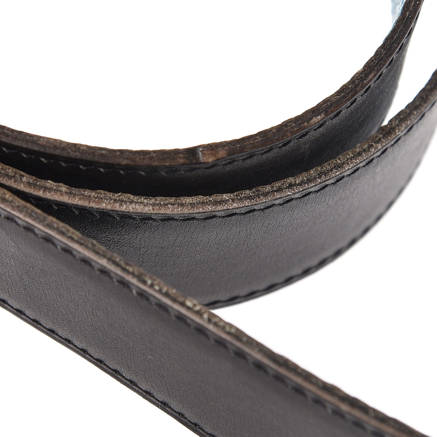 Hermes Box Togo 32mm Belt Strap 85 Black Blue Jean 4 of 7