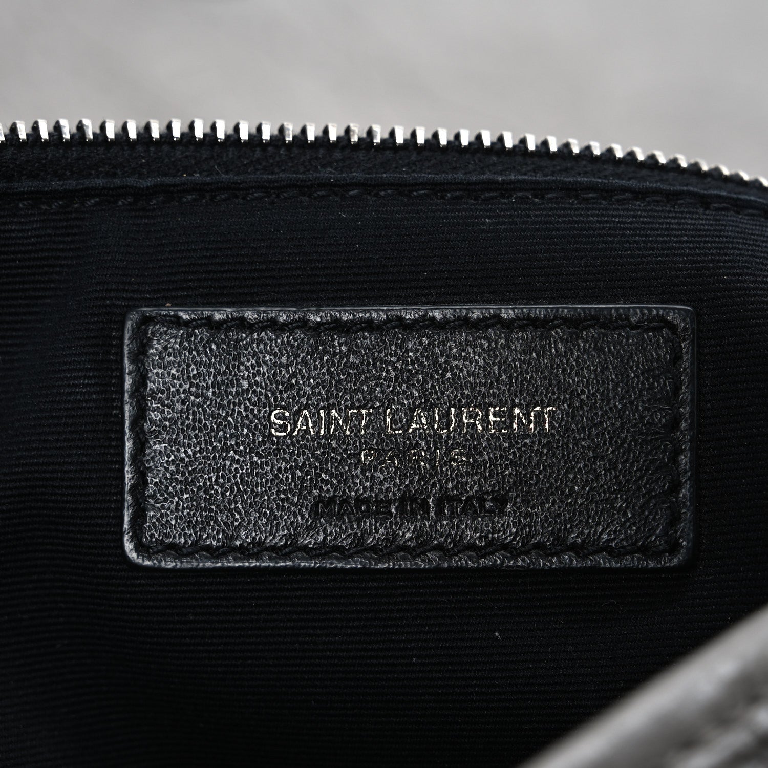Saint Laurent Crinkled Calfskin Matelasse Monogram Large Niki Chain Satchel Fog 6 of 13
