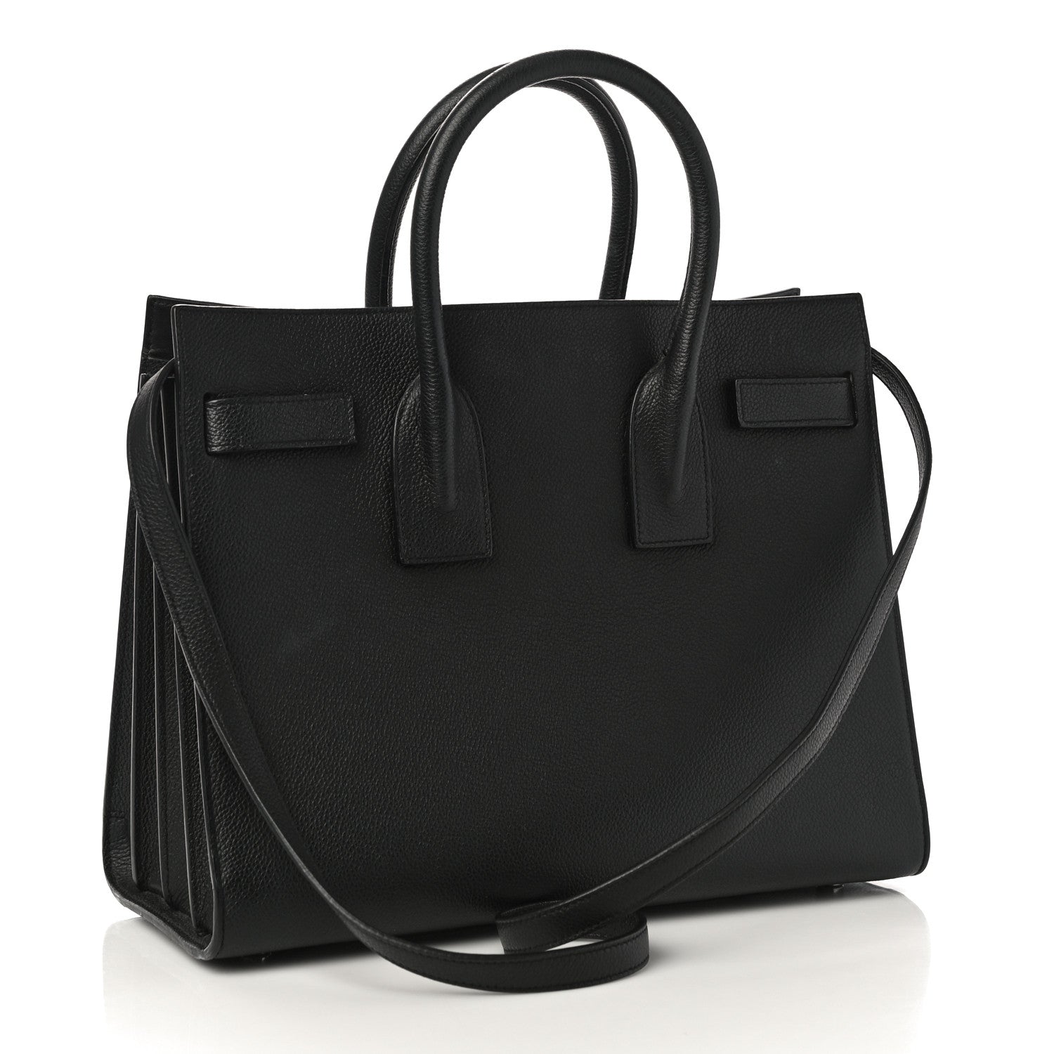 Saint Laurent Grained Calfskin Small Sac De Jour Black 4 of 14