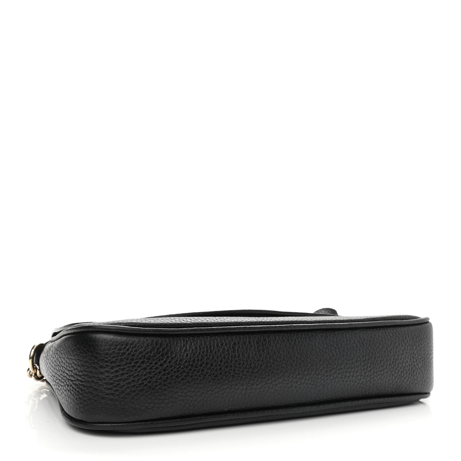Gucci Pebbled Calfskin Medium Soho Flap Crossbody Black 4 of 11