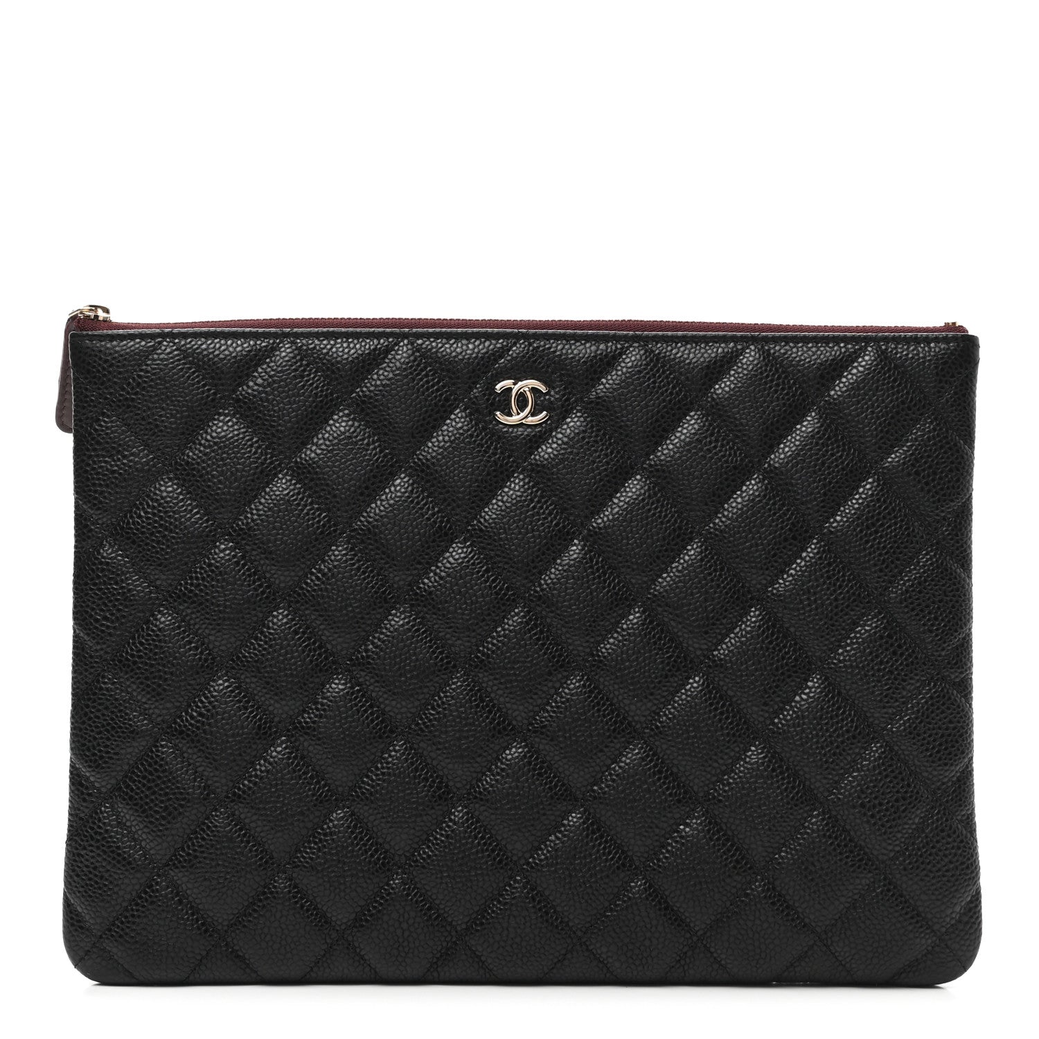 Chanel Caviar Quilted Medium Cosmetic Case Black 1 of 7