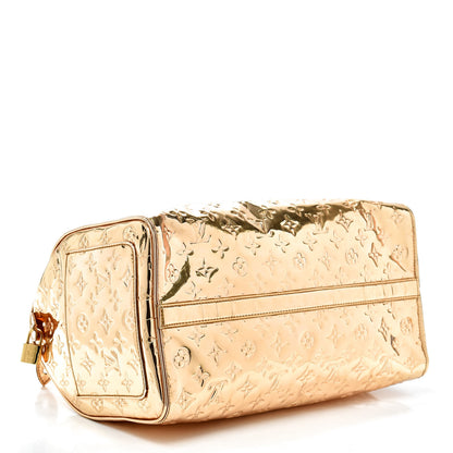 Louis Vuitton Monogram Miroir Speedy 35 Gold 4 of 8
