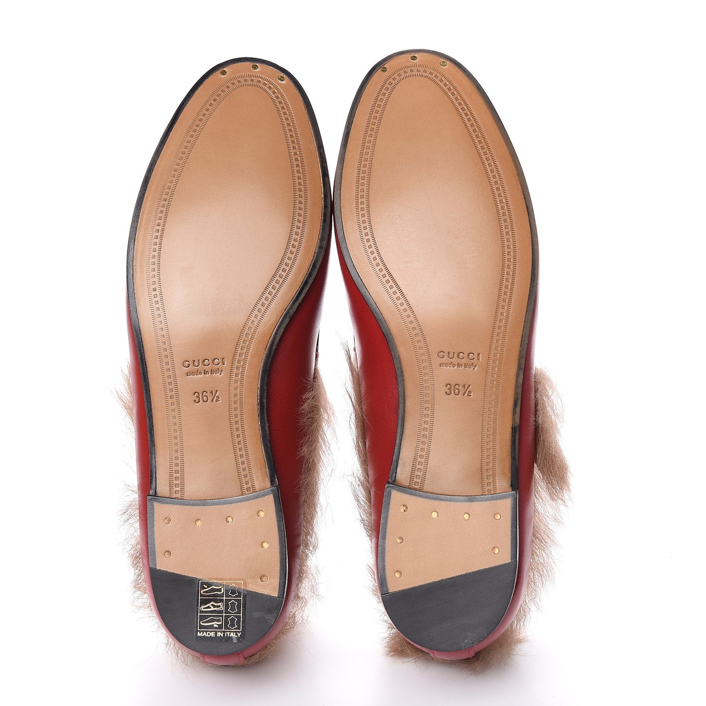 Malaga Kid Fur Womens Jordaan Loafers 36.5 Hibiscus Red Natural