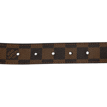 Louis Vuitton Damier Ebene LV Paris Buckle Belt 85 34 Gold 3 of 9