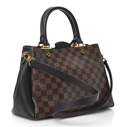 Louis Vuitton Damier Ebene Cuir Taurillon Brittany Black 3 of 11