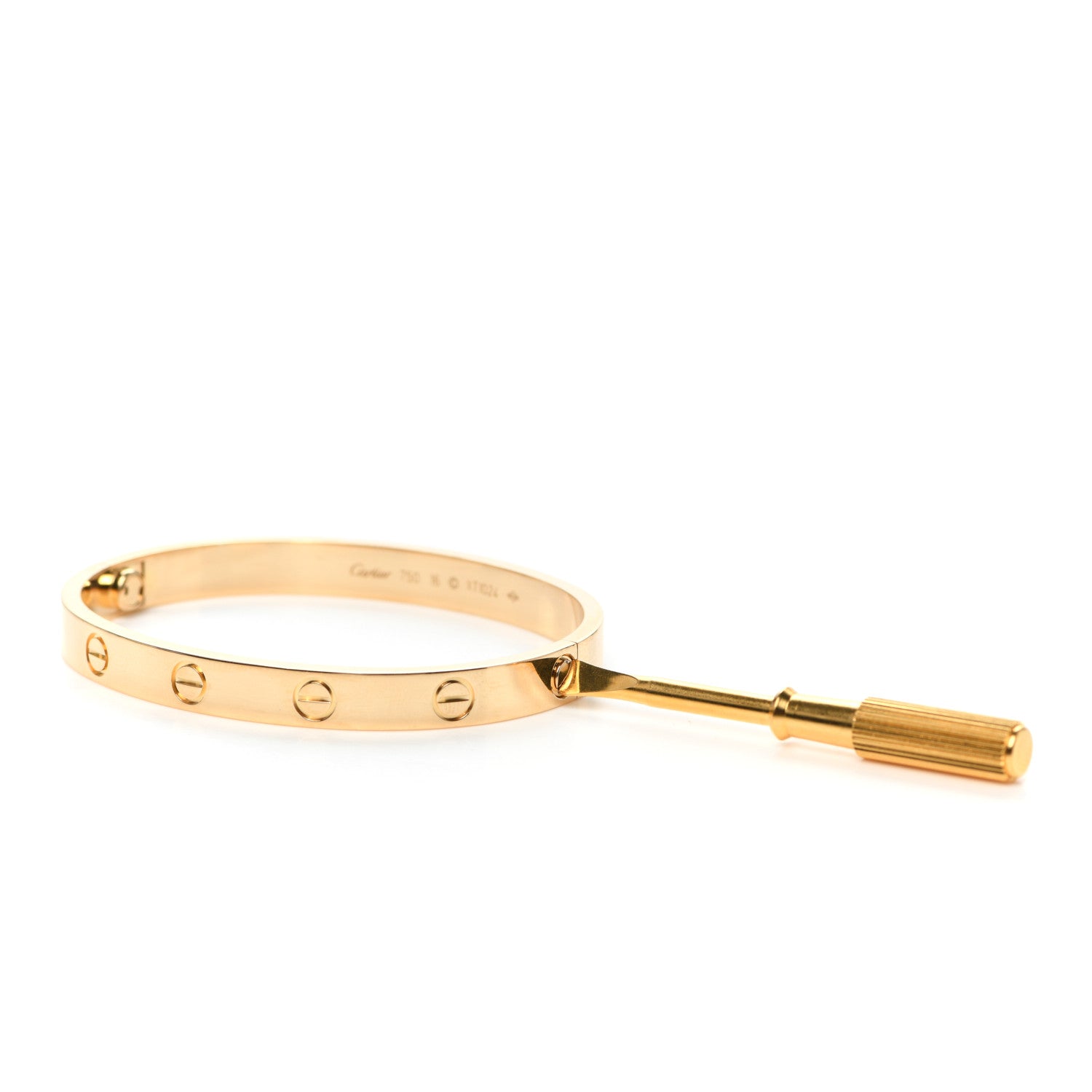Cartier 18K Yellow Gold LOVE Bracelet 16 4 of 5