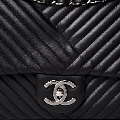 Chanel Lambskin Large CC Crossing Flap Black 8 of 8