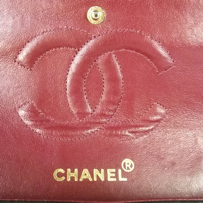 Chanel Lambskin Chevron Medium Double Flap Black 6 of 9