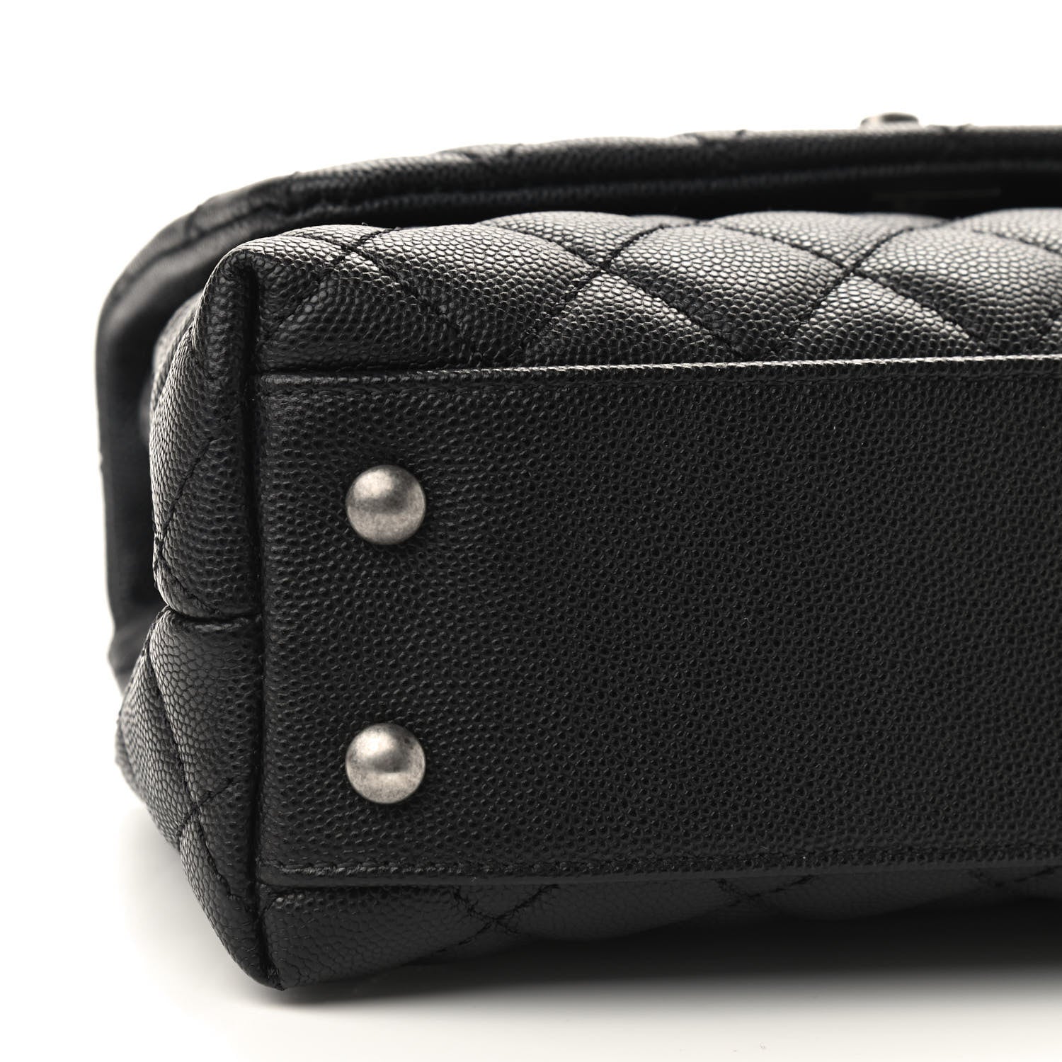 Chanel Caviar Lizard Embossed Quilted Mini Coco Handle Flap Black 5 of 8