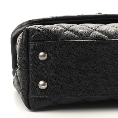 Chanel Caviar Lizard Embossed Quilted Mini Coco Handle Flap Black 5 of 8