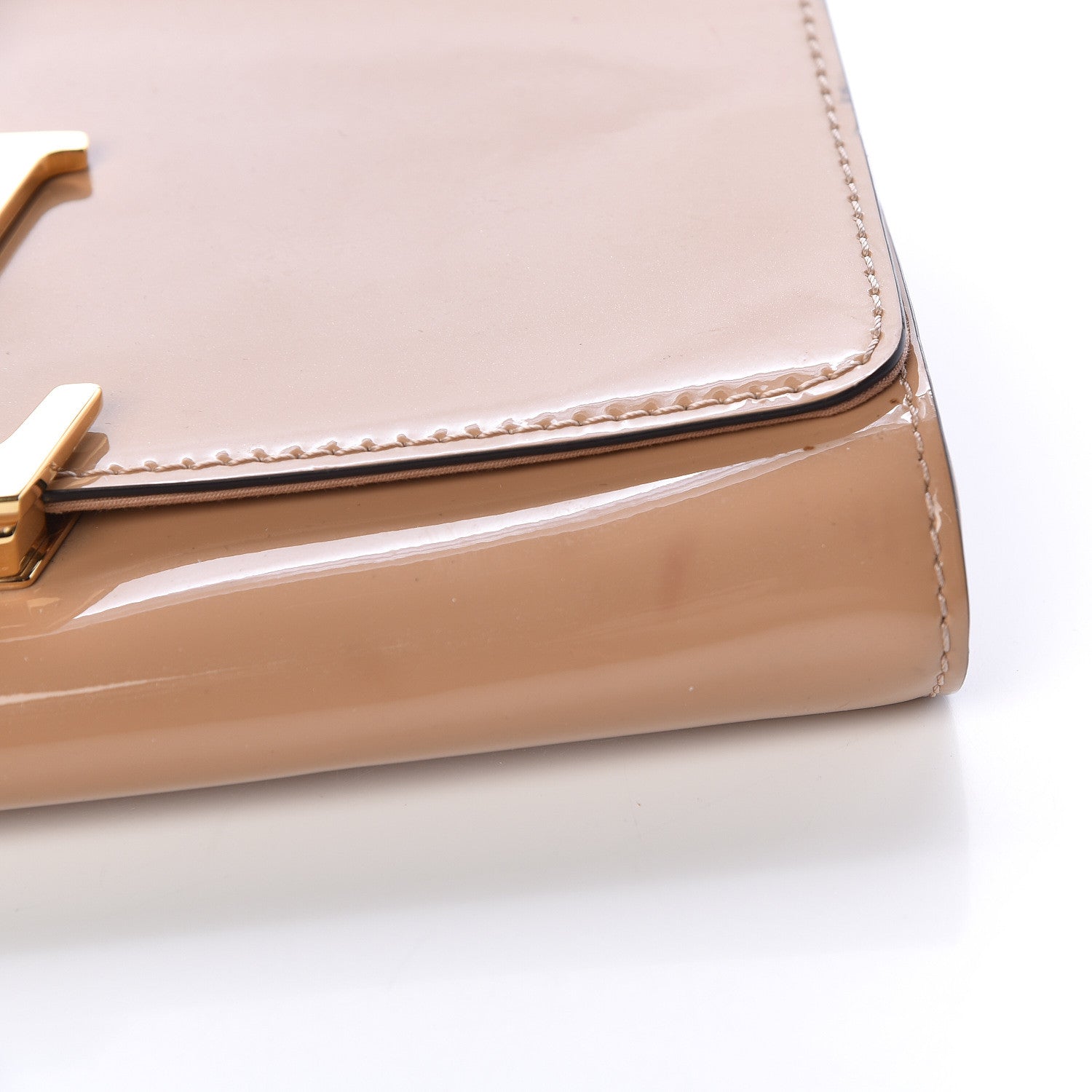Louis Vuitton Patent Louise Clutch Nude 9 of 14