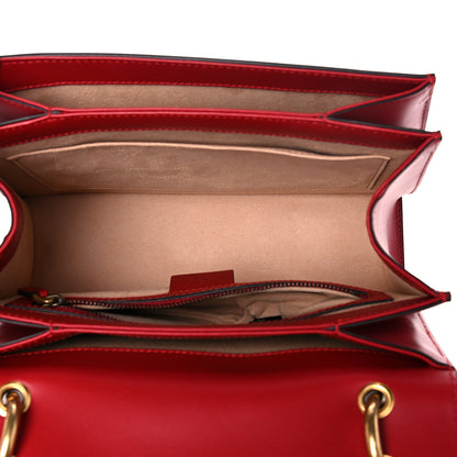 Gucci Calfskin Sylvie Web Small Queen Margaret Top Handle Bag Blue Agata Hibiscus Red Mystic White Sugar Pink 5 of 16