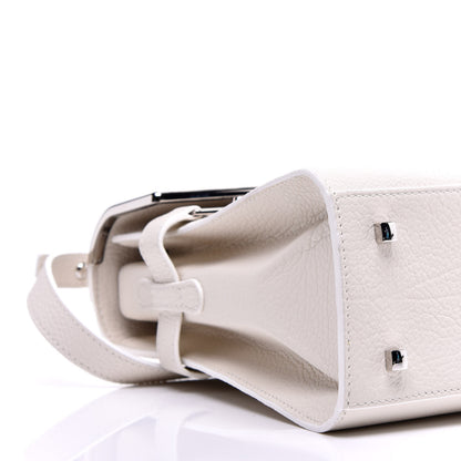 Delvaux Crispy Calfskin MM Tempete Satchel White 8 of 9