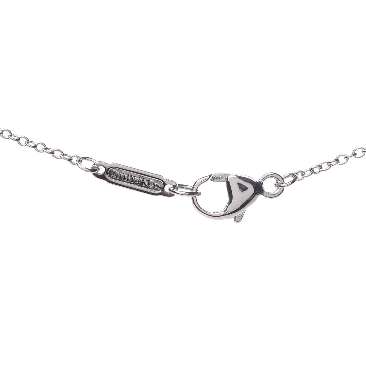 Platinum Diamond Jazz Graduated Drop Pendant Necklace